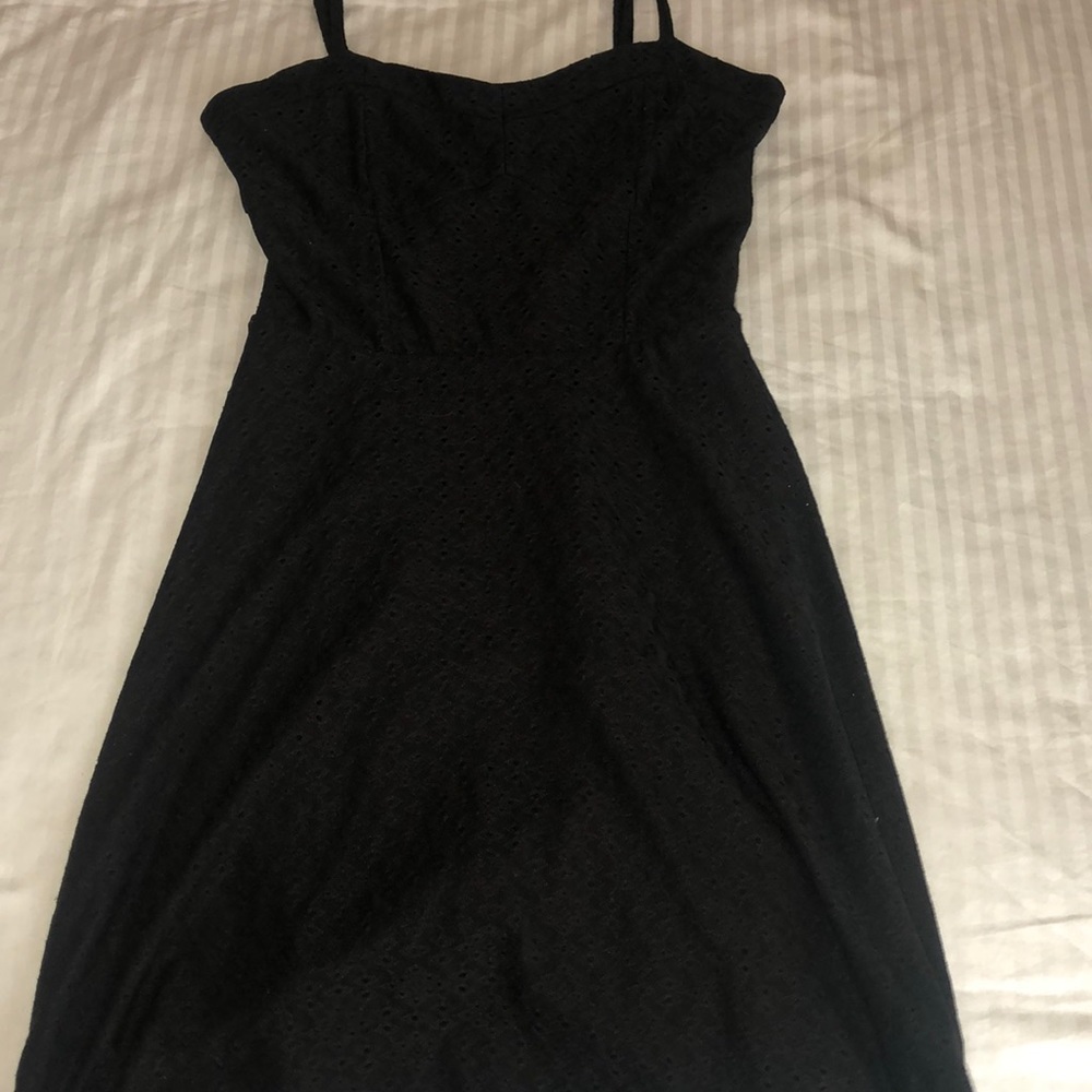 black mini dress